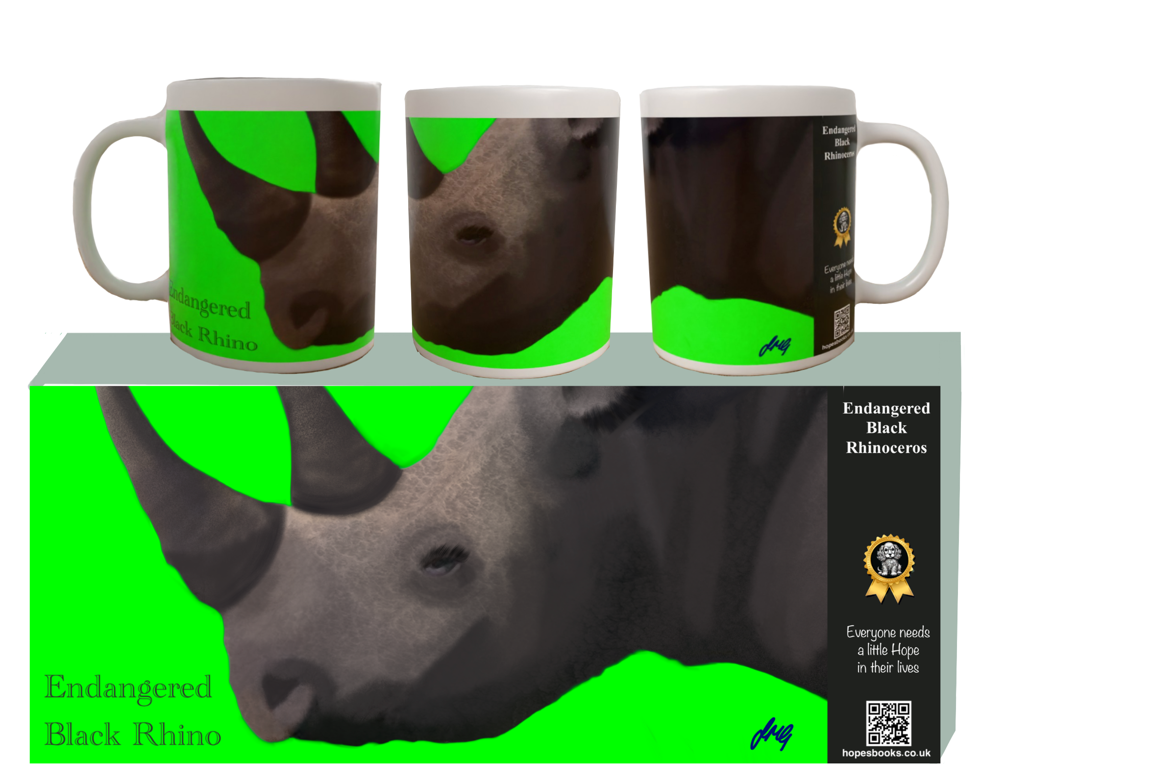 Endangered Rhino Mug